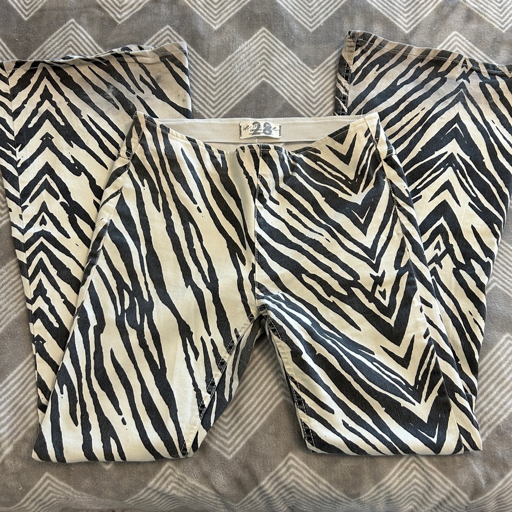 FREE PEOPLE Zebra Flare Pant